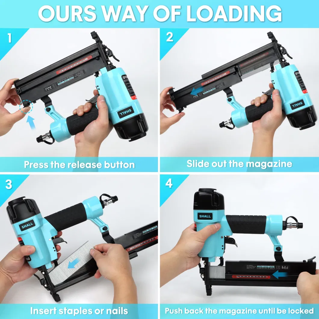 P625 Straight Pin Gun Industrial Trimming Nail Gun Pneumatic Trim Finish Pin Nailer Mosquito Nail Gun Woodworking