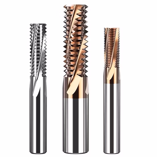 Fabricante de ferramentas de fresagem de metal duro CNC fresa de topo de rosca